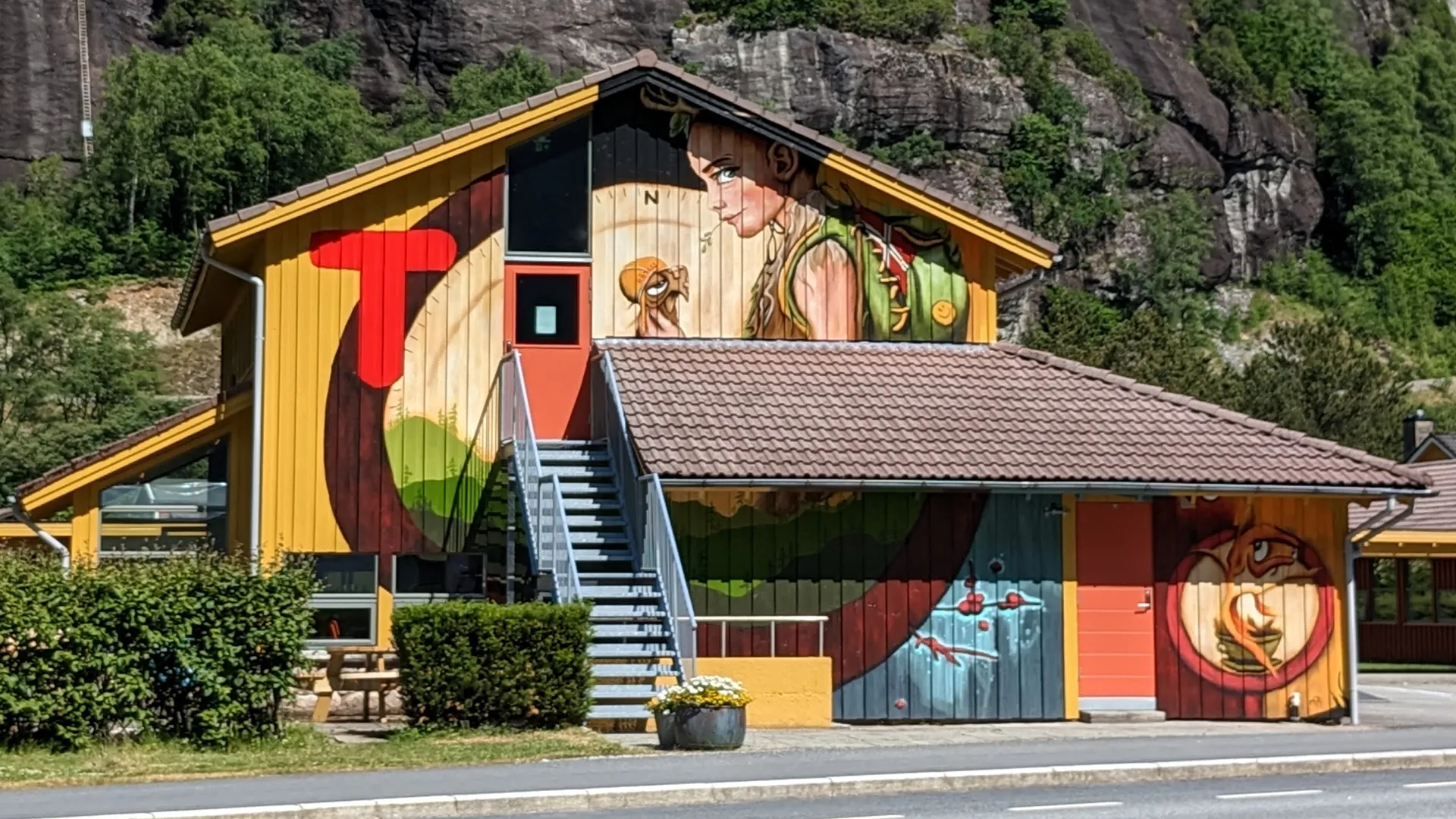 Mountain cabin exterior near Lysebotn